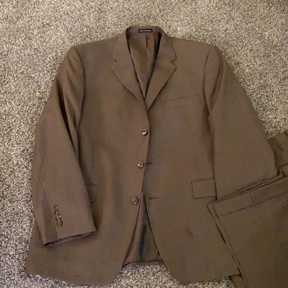 Brown Men’s Suit. 46R jacket, 40x30 pants - Picture 1 of 8